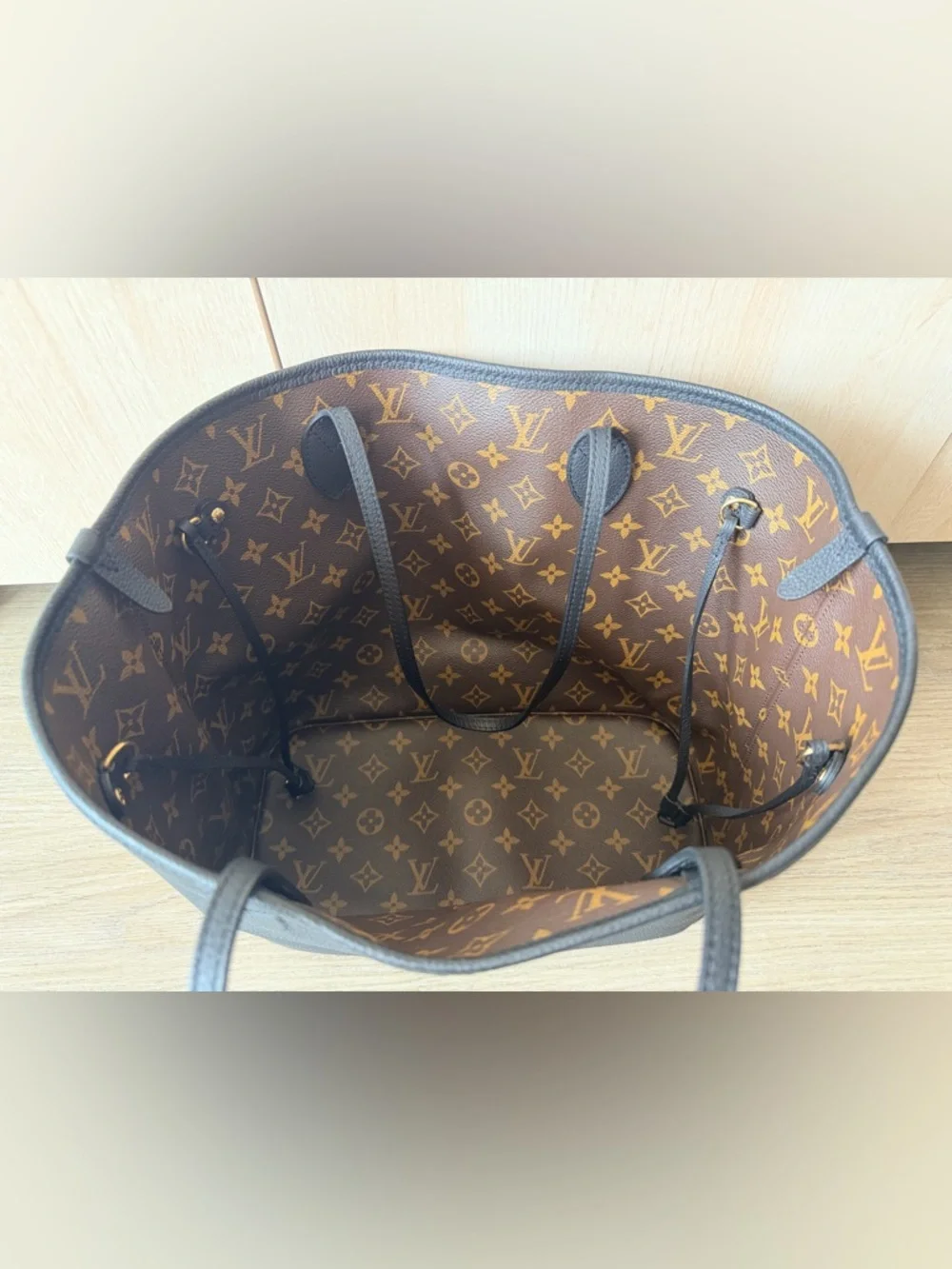 Louis Vuitton Reversible Neverfull Inside Out Black/Brown